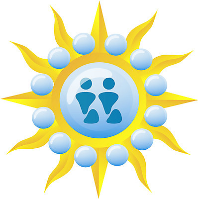 EPS 클립아트 문자 문양 기호 디자인 별 상징 컬러 무늬 일러스트 사람 두명 파란색 태양 노란색 별자리 운세 쌍둥이 심볼 쌍둥이자리 국내일러스트 자연요소 가족 파일형식 벡터