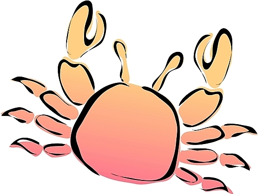 EPS 클립아트 동물 한마리 절지류 일러스트 갑각류 사람없음 별자리 꽃게 게 운세 성자 바닷가재 게자리 국내일러스트 1 종교 가재 파일형식 벡터