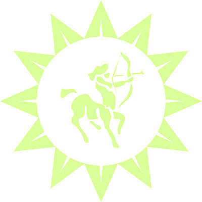 EPS 클립아트 동물 문양 디자인 컬러 무늬 일러스트 화살 한명 들기 연두색 별자리 운세 발사 궁수자리 활 반인반수 가상인물 국내일러스트 1 모션 상상 사람 초록색 파일형식 벡터