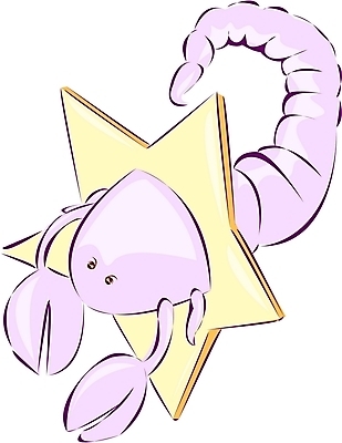 EPS 클립아트 동물 캐릭터 한마리 별 컬러 절지류 일러스트 집게 사람없음 노란색 보라색 별자리 운세 독약 전갈 전갈자리 일러캐릭터 자연요소 1 파일형식 벡터