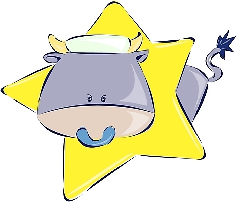 EPS 클립아트 동물 척추동물 캐릭터 한마리 육지동물 별 컬러 일러스트 포유류 뿔 사람없음 노란색 별자리 운세 소 황소 황소자리 일러캐릭터 자연요소 1 파일형식 벡터