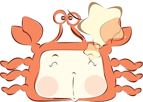 EPS 클립아트 동물 캐릭터 별 얼굴 어린이 컬러 일러스트 사람 신체부위 주황색 별자리 꽃게 게 운세 볼터치 별자리캐릭터 동물모양 게자리 어린이만 가상인물 일러캐릭터 자연요소 모양 상상 갑각류 화장 파일형식 벡터