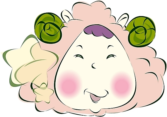 EPS 클립아트 동물 캐릭터 별 얼굴 분홍색 컬러 일러스트 한명 사람 신체부위 별자리 운세 양 볼터치 별자리캐릭터 양자리 양뿔 가상인물 일러캐릭터 자연요소 1 포유류 상상 화장 파일형식 벡터