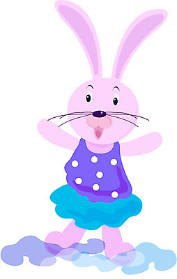 EPS 전신 클립아트 동물 척추동물 캐릭터 한마리 육지동물 동물캐릭터 일러스트 포유류 초식동물 서기 사람없음 토끼 토끼캐릭터 일러캐릭터 1 모션 반려동물 파일형식 벡터