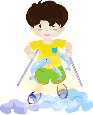 EPS 전신 클립아트 동물 남자 별 초등학생 어린이 일러스트 낚시 세마리 어류 윙크 한명 서기 들기 사람 소년 취미 잡기 뜰채 그물 낚시용품 고기잡이 남자만 남자한명만 어린이만 소년만 소년한명만 국내일러스트 자연요소 1 학생 모션 레저 표정 3 어업 수중동물 파일형식 벡터