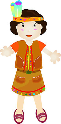 EPS 전신 클립아트 여자 컬러 일러스트 한명 서기 사람 20대 성인 장식 갈색 머리띠 인디언 전통의상 깃털 여자만 여자한명만 성인여자만 청년만 청년여자만 성인한명만 청년여자한명만 성인여자한명만 성인만 국내일러스트 1 전통 장신구 모션 아메리카 청년 파일형식 벡터