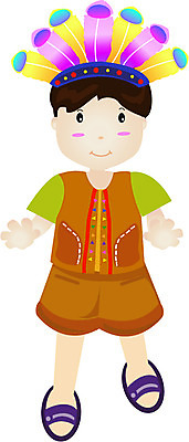 EPS 전신 클립아트 남자 초등학생 어린이 컬러 일러스트 한명 서기 사람 소년 장식 갈색 머리띠 인디언 전통의상 깃털 남자만 남자한명만 어린이만 소년만 소년한명만 국내일러스트 1 학생 전통 장신구 모션 아메리카 파일형식 벡터