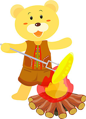 EPS 전신 클립아트 동물 척추동물 캐릭터 육지동물 창 음식 컬러 동물캐릭터 일러스트 포유류 곡류 옥수수 서기 들기 사람없음 갈색 꼬챙이 인디언 전통의상 모닥불 굽기 곰캐릭터 옥수수구이 일러캐릭터 전통 무기 곰 모션 주방용품 불 아메리카 구이 파일형식 벡터