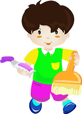 EPS 전신 클립아트 남자 초등학생 어린이 일러스트 미술 한명 서기 들기 사람 소년 물감 붓 그리기 남자만 남자한명만 어린이만 소년만 소년한명만 국내일러스트 1 학생 모션 문화예술 미술도구 파일형식 벡터