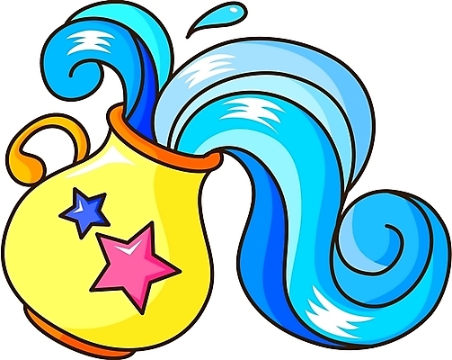 EPS 클립아트 별 생활용품 일러스트 사람없음 물 컬러풀 별자리 운세 항아리 물병 물병자리 국내일러스트 자연요소 컬러 도자기 물통 오브젝트 파일형식 벡터