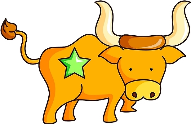EPS 클립아트 동물 척추동물 한마리 육지동물 별 컬러 일러스트 포유류 초식동물 사람없음 갈색 별자리 운세 소 황소 황소자리 국내일러스트 자연요소 1 파일형식 벡터
