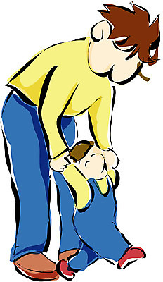 EPS 전신 클립아트 남자 아들 일러스트 가족 사람 두명 걷기 손잡기 자녀 아빠 걸음마 남자만 국내일러스트 관계 모션 파일형식 벡터