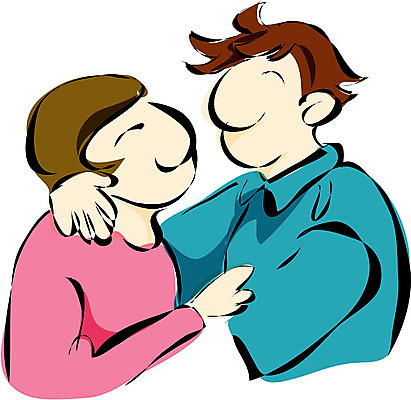 EPS 클립아트 커플 여자 남자 한쌍 일러스트 안기 포옹 사람 상반신 성인 두명 마주보기 성인만 국내일러스트 관계 모션 파일형식 벡터