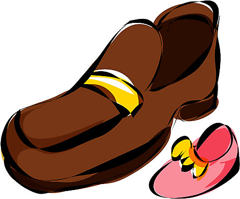 EPS 클립아트 잡화 옷 구두 컬러 신발 일러스트 사람없음 빨간색 갈색 비교 남성화 한짝 두켤레 국내일러스트 1 컨셉 파일형식 벡터