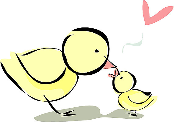 EPS 클립아트 동물 척추동물 새끼 컬러 두마리 일러스트 조류 병아리 사랑 사람없음 노란색 하트 모정 어미새 국내일러스트 모양 감정 2 파일형식 벡터