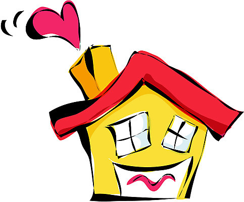 EPS 클립아트 시설물 건축물 현대건축 건축 행복 감정 일러스트 주택 사랑 사람없음 건물 화목 하트 국내일러스트 모양 컨셉 파일형식 벡터