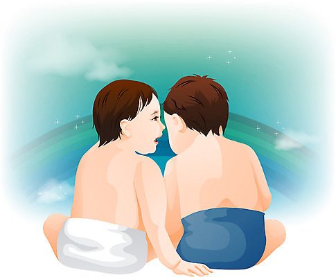 EPS 남자 일러스트 가족 사람 두명 친구 귀여움 육아 남자만 국내일러스트 컨셉 관계 파일형식 벡터