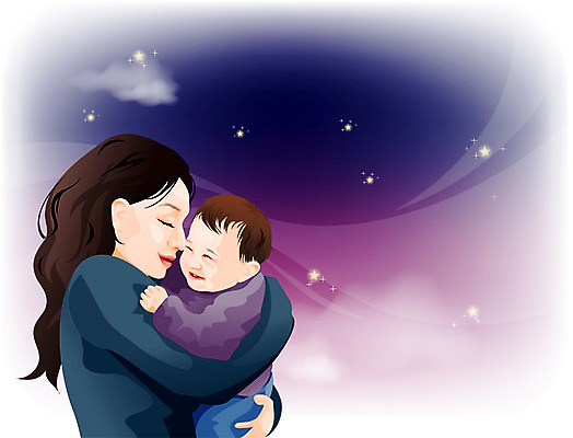 EPS 여자 행복 일러스트 가족 엄마 사랑 가족애 사람 두명 부모 귀여움 육아 모성애 모정 여자만 국내일러스트 감정 컨셉 관계 파일형식 벡터