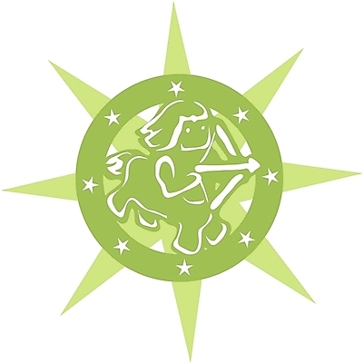 EPS 클립아트 동물 문양 디자인 컬러 무늬 일러스트 화살 한명 들기 사람 초록색 별자리 운세 궁수자리 활 궁수 국내일러스트 1 모션 파일형식 벡터