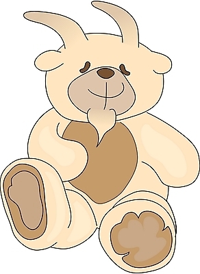 EPS 클립아트 동물 척추동물 캐릭터 한마리 육지동물 인형 동물캐릭터 일러스트 포유류 염소 앉기 사람없음 곰인형 별자리 운세 곰캐릭터 염소자리 염소뿔 일러캐릭터 1 곰 모션 파일형식 벡터