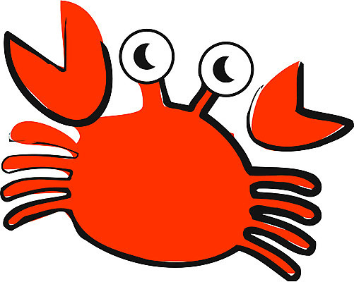 EPS 클립아트 동물 캐릭터 한마리 컬러 절지류 일러스트 집게 갑각류 사람없음 빨간색 바다동물 꽃게 게 일러캐릭터 1 바다 수중동물 파일형식 벡터