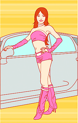 EPS 전신 직업 여자 일러스트 자동차 한명 서기 사람 20대 성인 레이싱걸 레이싱모델 여자만 여자한명만 성인여자만 청년만 청년여자만 성인한명만 청년여자한명만 성인여자한명만 성인만 국내일러스트 모델 1 육상교통 모션 청년 파일형식 벡터