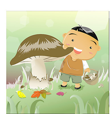 EPS 전신 계절 남자 어린이라이프 초등학생 어린이 낙엽 일러스트 한명 서기 사람 소년 야외 버섯 가을 농촌 시골 남자만 남자한명만 어린이만 소년만 소년한명만 국내일러스트 1 학생 라이프스타일 잎 모션 파일형식 벡터