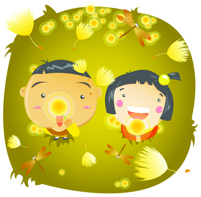 EPS 전신 사계절 계절 여자 남자 어린이라이프 어린이 곤충 일러스트 서기 사람 소녀 소년 두명 하이앵글 가을 농촌 시골 잠자리 풀꽃 어린이만 국내일러스트 동물 라이프스타일 꽃 뷰포인트 모션 파일형식 벡터