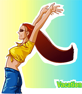 EPS 모델 여자 여행 포즈 일러스트 휴가 한명 사람 상반신 20대 성인 여름휴가 바캉스 여자만 여자한명만 성인여자만 청년만 청년여자만 성인한명만 청년여자한명만 성인여자한명만 성인만 국내일러스트 1 청년 파일형식 벡터 여름_계절