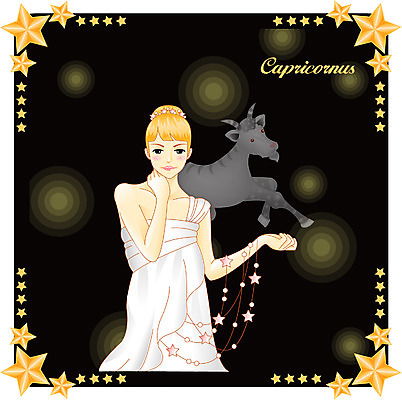 EPS 동물 척추동물 캐릭터 육지동물 여자 별 일러스트 포유류 염소 서기 사람 상반신 별자리 운세 별자리캐릭터 염소자리 여자만 일러캐릭터 자연요소 모션 파일형식 벡터