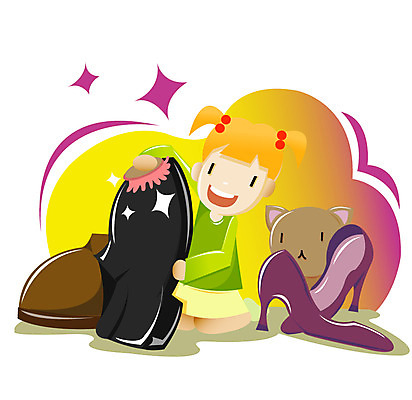 EPS 전신 여자 초등학생 어린이 구두 신발 일러스트 한명 사람 앉기 소녀 효도 구두닦이 효녀 여자만 여자한명만 어린이만 소녀만 소녀한명만 국내일러스트 1 학생 컨셉 모션 자녀 닦기 파일형식 벡터