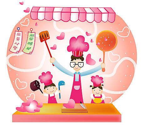 EPS 여자 남자 딸 아들 가사 일러스트 가족 사랑 요리 사람 상반신 세명 부모 상점 화목 자녀 아빠 장사 포장마차 국내일러스트 감정 컨셉 관계 식당 상업 파일형식 벡터