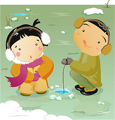 EPS 전신 사계절 계절 여자 남자 어린이라이프 어린이 겨울 일러스트 낚시 사람 앉기 소녀 소년 야외 두명 레포츠 얼음 농촌 시골 눈 빙판 얼음낚시 어린이만 국내일러스트 자연요소 라이프스타일 모션 레저 날씨 파일형식 벡터