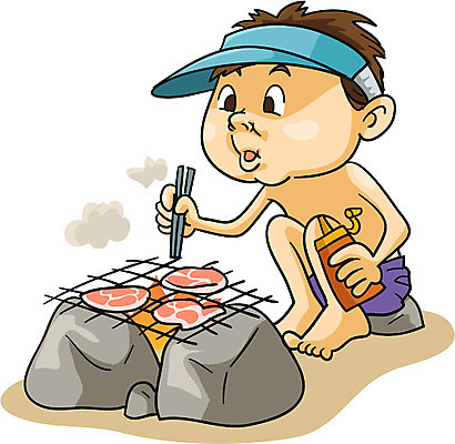 EPS 전신 남자 수영복 여행 가사 일러스트 휴가 요리 한명 사람 앉기 20대 성인 여름 여름휴가 바캉스 그릴 대서 석쇠구이 남자만 남자한명만 성인남자만 청년만 청년남자만 청년남자한명만 성인한명만 성인남자한명만 성인만 국내일러스트 1 옷 계절 모션 주방용품 청년 구이 절기 파일형식 벡터 여름_계절