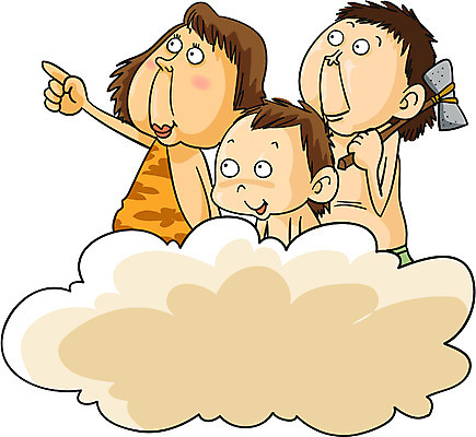 EPS 구름 여자 남자 아들 일러스트 가족 엄마 사람 상반신 세명 자녀 아빠 원주민 원시인 국내일러스트 자연요소 관계 아프리카인 파일형식 벡터