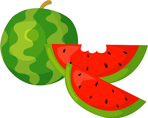 EPS 식물 아이콘 계절 열매 채소 과일 여름음식 수박 사람없음 여름 제철음식 제철과일 2D아이콘 음식 제철 파일형식 벡터 여름_계절