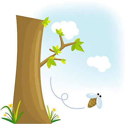 EPS 주간 클립아트 나무 식물 구름 사계절 계절 꽃 곤충 백그라운드 절지류 일러스트 자연 하늘 한그루 풍경 사람없음 야외 여름 벌레 더위 벌 국내일러스트 자연요소 동물 1 날씨 생태계 파일형식 벡터