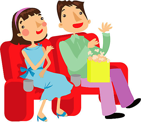 EPS 전신 클립아트 커플 여자 남자 감정 의자 데이트 일러스트 사랑 사람 앉기 성인 두명 영화관 극장 팝콘 영화감상 성인만 국내일러스트 가구 관계 모션 감상 영화 파일형식 벡터