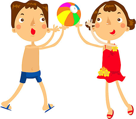 EPS 전신 클립아트 커플 여자 남자 수영복 여행 일러스트 휴가 서기 사람 성인 두명 여름 여름휴가 바캉스 비치볼 공놀이 성인만 국내일러스트 옷 계절 공 관계 모션 놀이 바캉스용품 파일형식 벡터 여름_계절