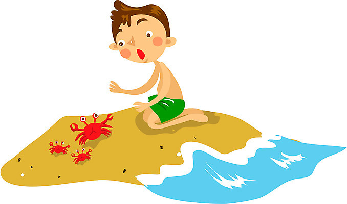 EPS 전신 클립아트 남자 초등학생 어린이 바다 여행 일러스트 휴가 한명 사람 앉기 소년 해변 야외 여름 여름휴가 바캉스 모래사장 꽃게 게 남자만 남자한명만 어린이만 소년만 소년한명만 국내일러스트 1 학생 계절 모션 갑각류 파일형식 벡터 여름_계절