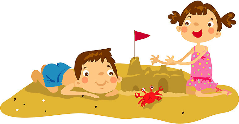 EPS 전신 클립아트 여자 남자 수영복 어린이 여행 일러스트 휴가 사람 앉기 소녀 소년 해변 야외 두명 여름 여름휴가 바캉스 모래사장 모래성 어린이만 국내일러스트 옷 계절 모래 바다 모션 파일형식 벡터 여름_계절