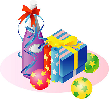 EPS 클립아트 리본 일러스트 포장 공 폭죽 선물 이벤트 사람없음 장식 선물상자 파티 와인 샴페인 오브젝트 이벤트용품 국내일러스트 주류 상자 파일형식 벡터