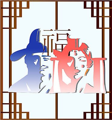 EPS 클립아트 한국문화 한국전통 커플 여자 남자 실루엣 신부 신랑 결혼 일러스트 사람 두명 한복 전통의례 전통혼례 국내일러스트 동양문화 전통 관계 한국 촬영기법 이벤트 전통의상 파일형식 벡터