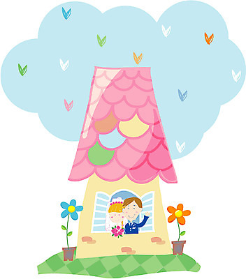 EPS 클립아트 건축물 부부 커플 여자 남자 건축 결혼 일러스트 주택 사람 상반신 성인 두명 로맨틱 신혼집 성인만 국내일러스트 컨셉 관계 이벤트 건물 파일형식 벡터