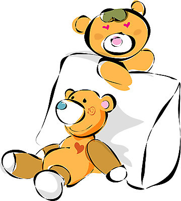 EPS 클립아트 인형 두마리 일러스트 베개 사람없음 장난감 곰인형 두개 오브젝트 국내일러스트 2 침구 파일형식 벡터