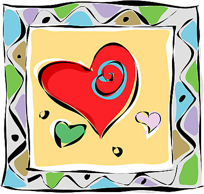 EPS 클립아트 감정 생활용품 액자 일러스트 사랑 틀 사람없음 하트 가장자리 오브젝트 그림 국내일러스트 모양 둘레 파일형식 벡터