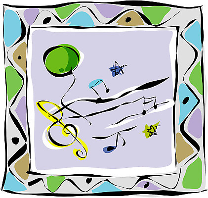 EPS 클립아트 문자 기호 음악 생활용품 액자 음표 일러스트 틀 사람없음 가장자리 오브젝트 국내일러스트 문화예술 둘레 파일형식 벡터