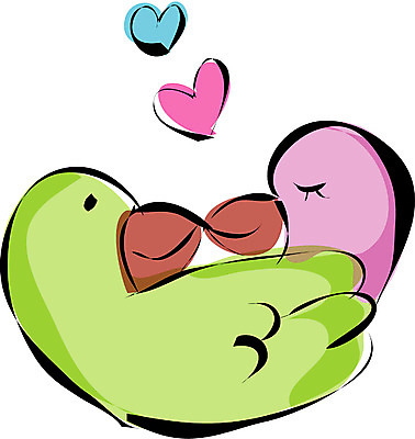 EPS 클립아트 동물 척추동물 캐릭터 커플 감정 한쌍 두마리 일러스트 조류 사랑 사람없음 하트 수컷 일러캐릭터 모양 2 관계 파일형식 벡터