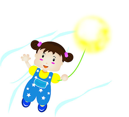 EPS 전신 클립아트 여자 초등학생 어린이 일러스트 한명 사람 소녀 판타지 잡기 풍선 여자만 여자한명만 어린이만 소녀만 소녀한명만 국내일러스트 1 학생 모션 상상 파일형식 벡터