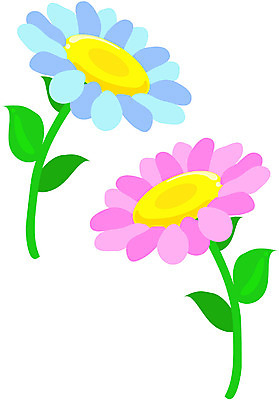 EPS 클립아트 식물 꽃잎 꽃 잎 일러스트 사람없음 컬러풀 두송이 국내일러스트 컬러 2 파일형식 벡터